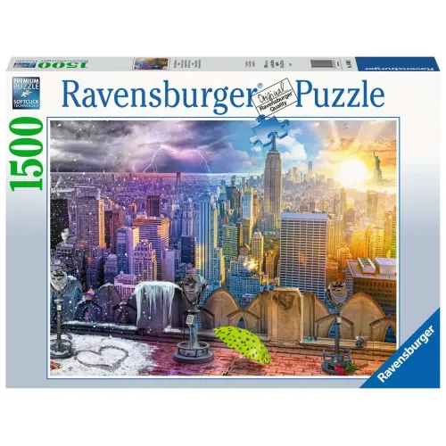 Ravensburger puzzel 1500 stukjes New York s winters en s zomers